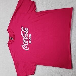 Gildan Coca-Cola Spiced Pink Short Sleeve Tee